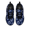 Floral Shibori Print Pattern Black Sneaker-grizzshop