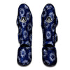 Floral Shibori Print Pattern Muay Thai Shin Guards-grizzshop