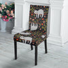 Floral Sloth Pattern Print Chair Cover-grizzshop