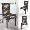 Floral Sloth Pattern Print Chair Cover-grizzshop