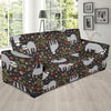 Floral Sloth Pattern Print Sofa Covers-grizzshop