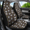 Floral Sloth Pattern Print Universal Fit Car Seat Cover-grizzshop