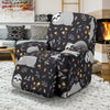 Floral Sloth Print Pattern Recliner Cover-grizzshop