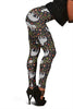 Floral Sloth Print Pattern Women Leggings-grizzshop