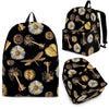 Floral Steampunk Pattern Print Backpack-grizzshop