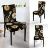 Floral Steampunk Pattern Print Chair Cover-grizzshop