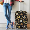 Floral Steampunk Pattern Print Luggage Cover Protector-grizzshop