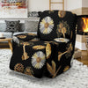 Floral Steampunk Pattern Print Recliner Cover-grizzshop