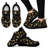 Floral Steampunk Pattern Print Sneaker Shoes For Men Women-grizzshop