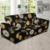 Floral Steampunk Pattern Print Sofa Covers-grizzshop