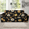 Floral Steampunk Pattern Print Sofa Covers-grizzshop