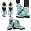 Floral Swan Pattern Print Comfy Winter Boots-grizzshop