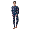 Floral Sweet Pea Print Pattern Men's Pajamas-grizzshop