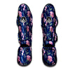 Floral Sweet Pea Print Pattern Muay Thai Shin Guards-grizzshop