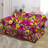 Floral Trippy Loveseat Cover-grizzshop