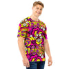 Floral Trippy Men T Shirt-grizzshop