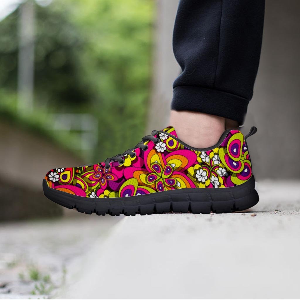 Floral Trippy Men's Sneakers-grizzshop