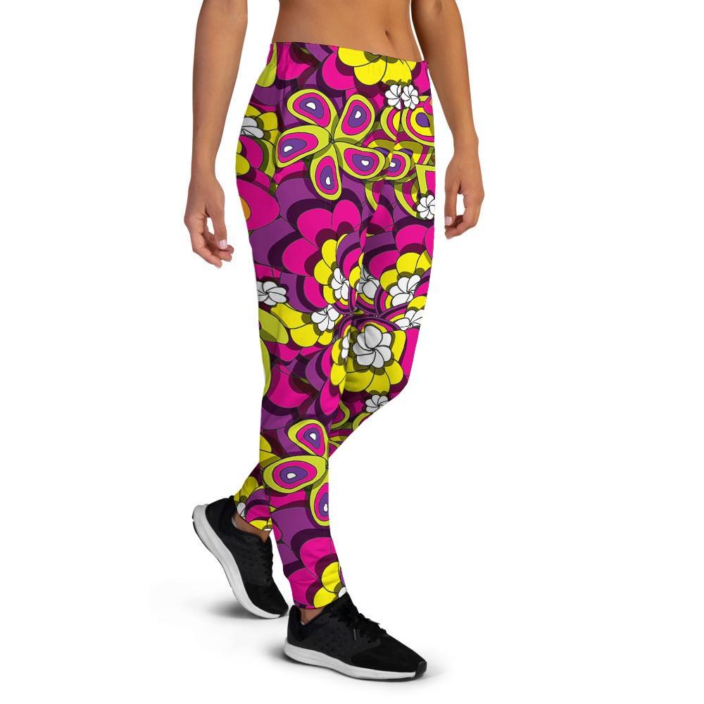 Floral Trippy Women's Joggers-grizzshop