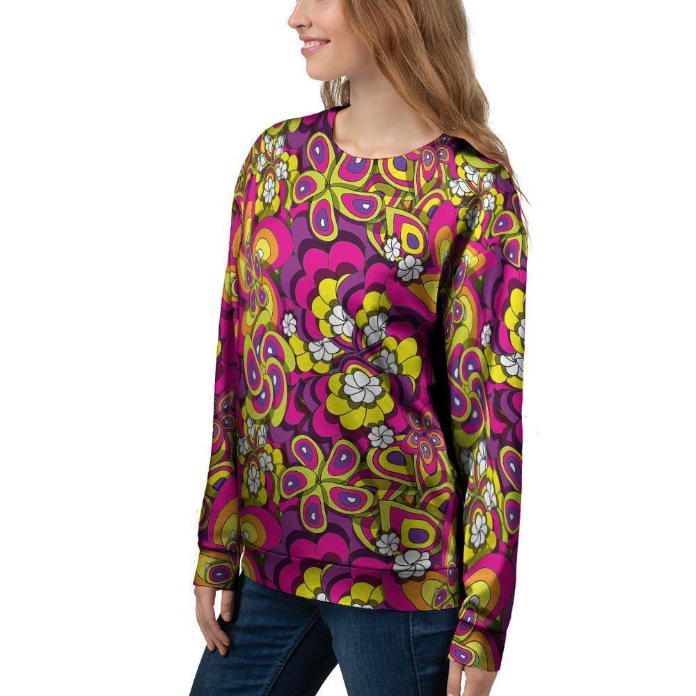 Floral Trippy Women's Sweatshirt-grizzshop