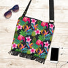 Floral Tropical Hawaiian Flower Hibiscus Palm Leaves Pattern Print Crossbody Bags-grizzshop