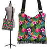 Floral Tropical Hawaiian Flower Hibiscus Palm Leaves Pattern Print Crossbody Bags-grizzshop