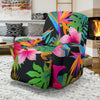 Floral Tropical Hawaiian Flower Hibiscus Palm Leaves Pattern Print Recliner Cover-grizzshop