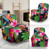 Floral Tropical Hawaiian Flower Hibiscus Palm Leaves Pattern Print Recliner Cover-grizzshop