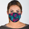 Floral Tropical Hawaiian Palm Leaves Pattern Print Face Mask-grizzshop