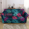 Floral Tropical Hawaiian Palm Leaves Pattern Print Loveseat Cover-grizzshop