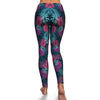 Floral Tropical Hawaiian Palm Leaves Pattern Print Pattern Women Leggings-grizzshop