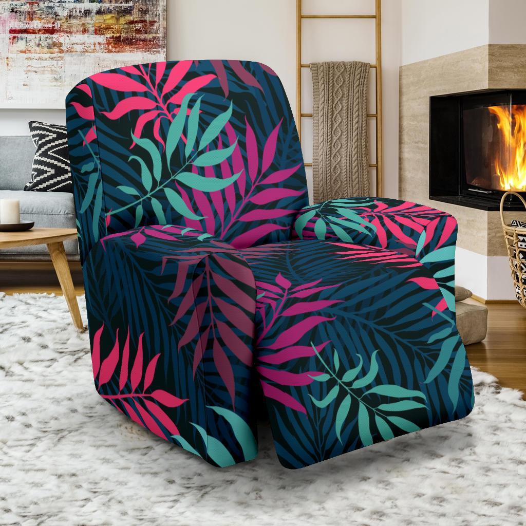 Floral Tropical Hawaiian Palm Leaves Pattern Print Recliner Cover-grizzshop