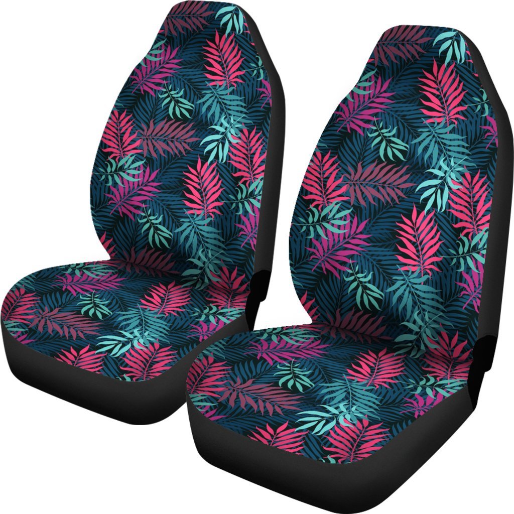 Floral Tropical Hawaiian Palm Leaves Pattern Print Universal Fit Car Seat Cover-grizzshop