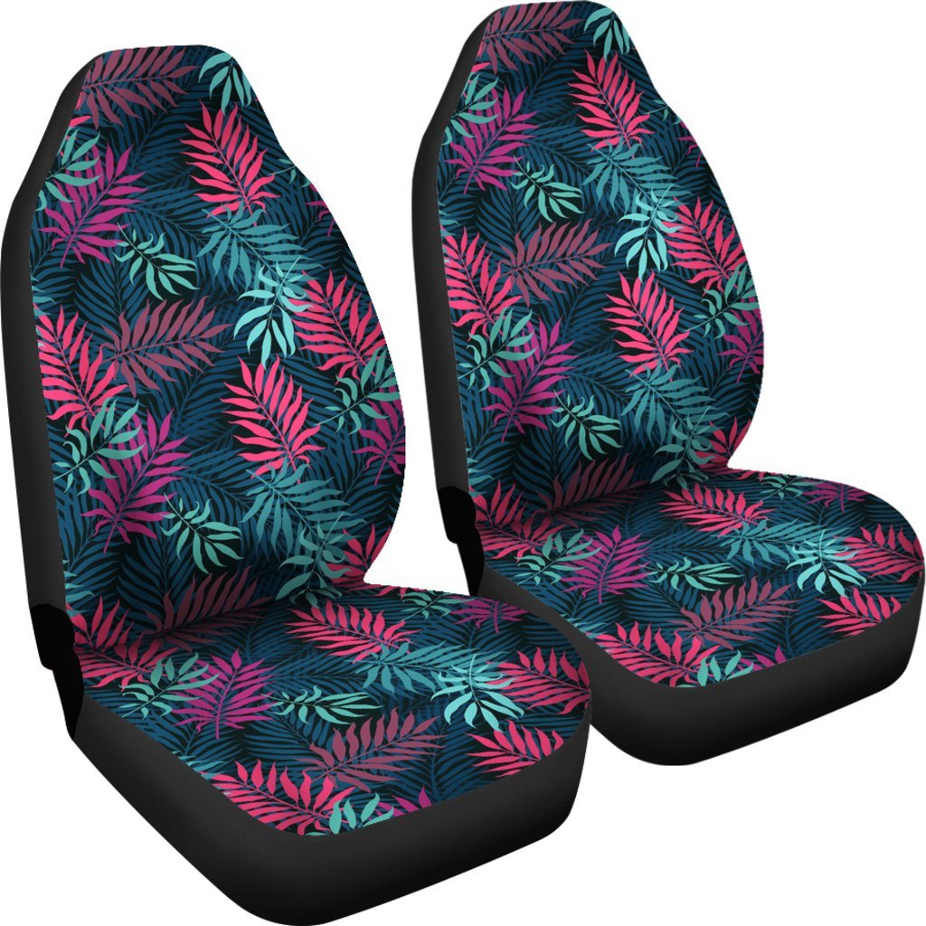 Floral Tropical Hawaiian Palm Leaves Pattern Print Universal Fit Car Seat Cover-grizzshop
