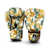 Floral Tulip Yellow Print Pattern Boxing Gloves-grizzshop