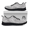 Floral Zentangle Print Pattern Black Sneaker-grizzshop