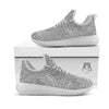 Floral Zentangle Print Pattern White Athletic Shoes-grizzshop