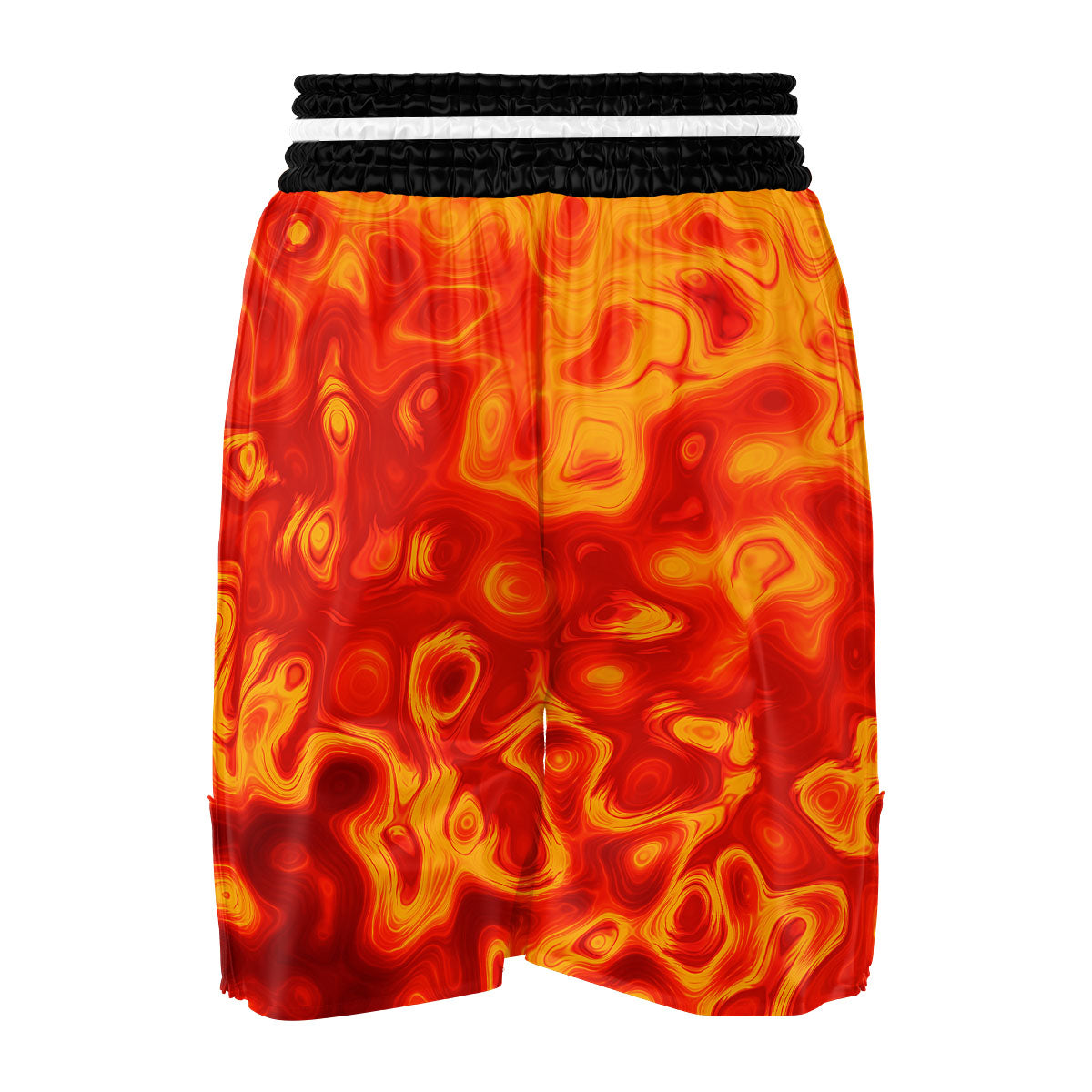 Flow Lava Print Boxing Shorts-grizzshop