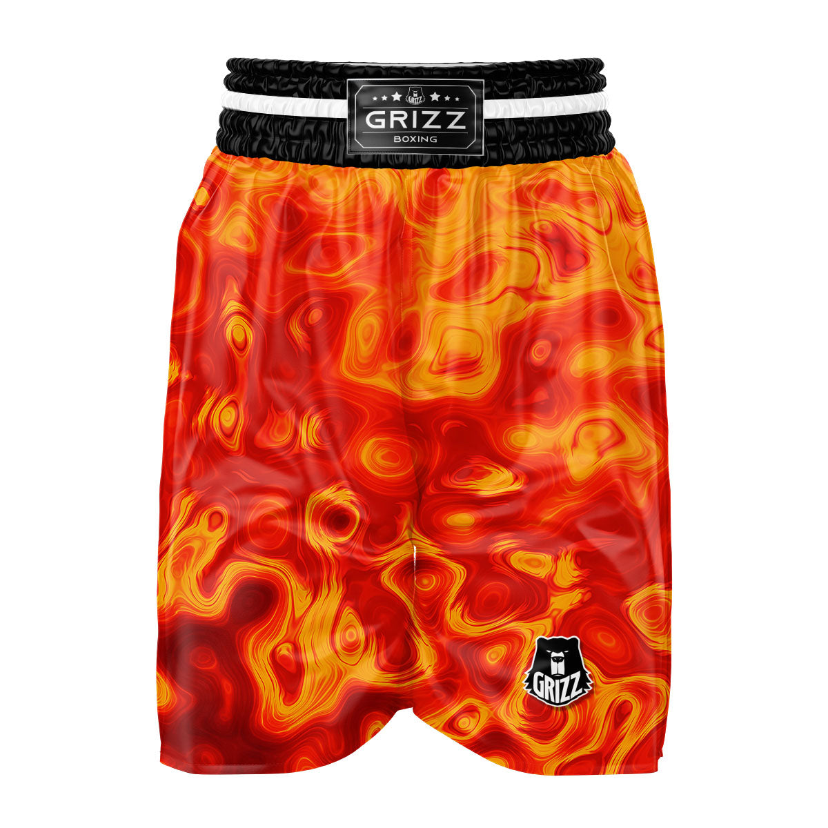 Flow Lava Print Boxing Shorts-grizzshop