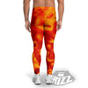 Flow Lava Print Men's Leggings-grizzshop