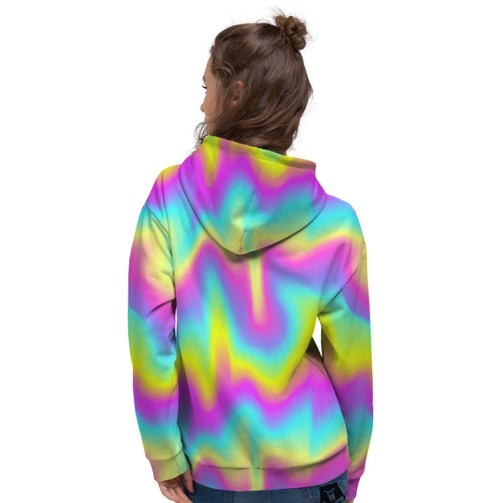 Flow Rainbow Print Pattern Women's Hoodie-grizzshop