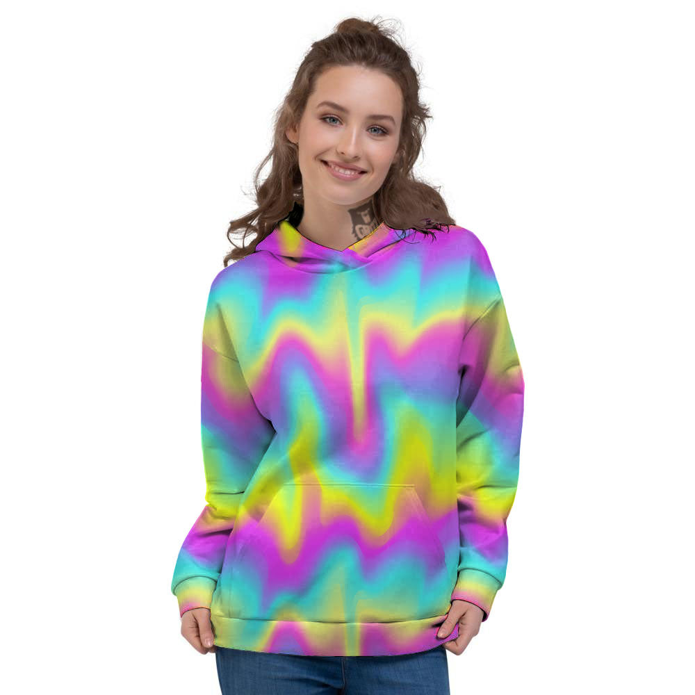 Flow Rainbow Print Pattern Women's Hoodie-grizzshop