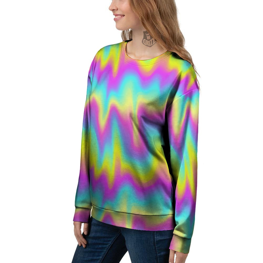 Flow Rainbow Print Pattern Women's Sweatshirt-grizzshop