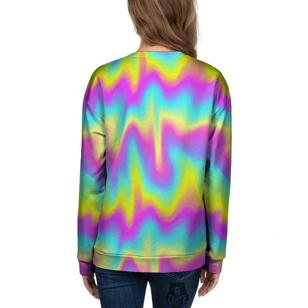Flow Rainbow Print Pattern Women's Sweatshirt-grizzshop