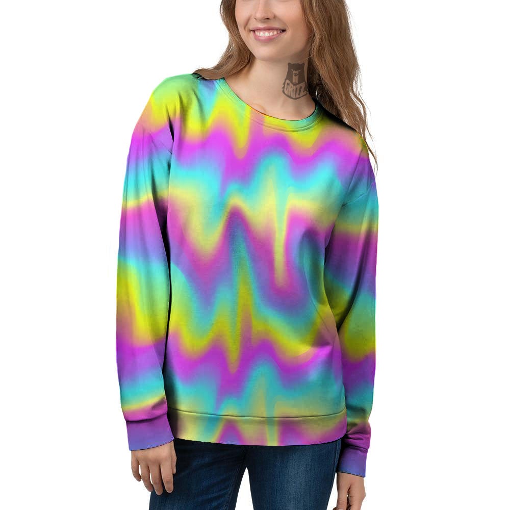 Flow Rainbow Print Pattern Women's Sweatshirt-grizzshop