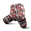 Flower And Chinese Dragon Print Pattern Boxing Gloves-grizzshop