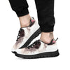 Flower And Raccoon Print Black Sneaker-grizzshop