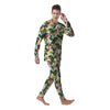 Flower And Strawberry Print Pattern Men's Pajamas-grizzshop