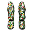 Flower And Strawberry Print Pattern Muay Thai Shin Guards-grizzshop