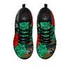 Flower Camouflage Red Rose Print Black Sneaker-grizzshop