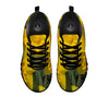 Flower Daffodil Yellow Print Black Sneaker-grizzshop